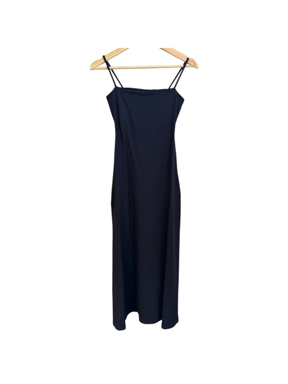 Susana Monaco Minimalist Classic Euro‎ Summer Side Slit Midi Sundress Navy XS